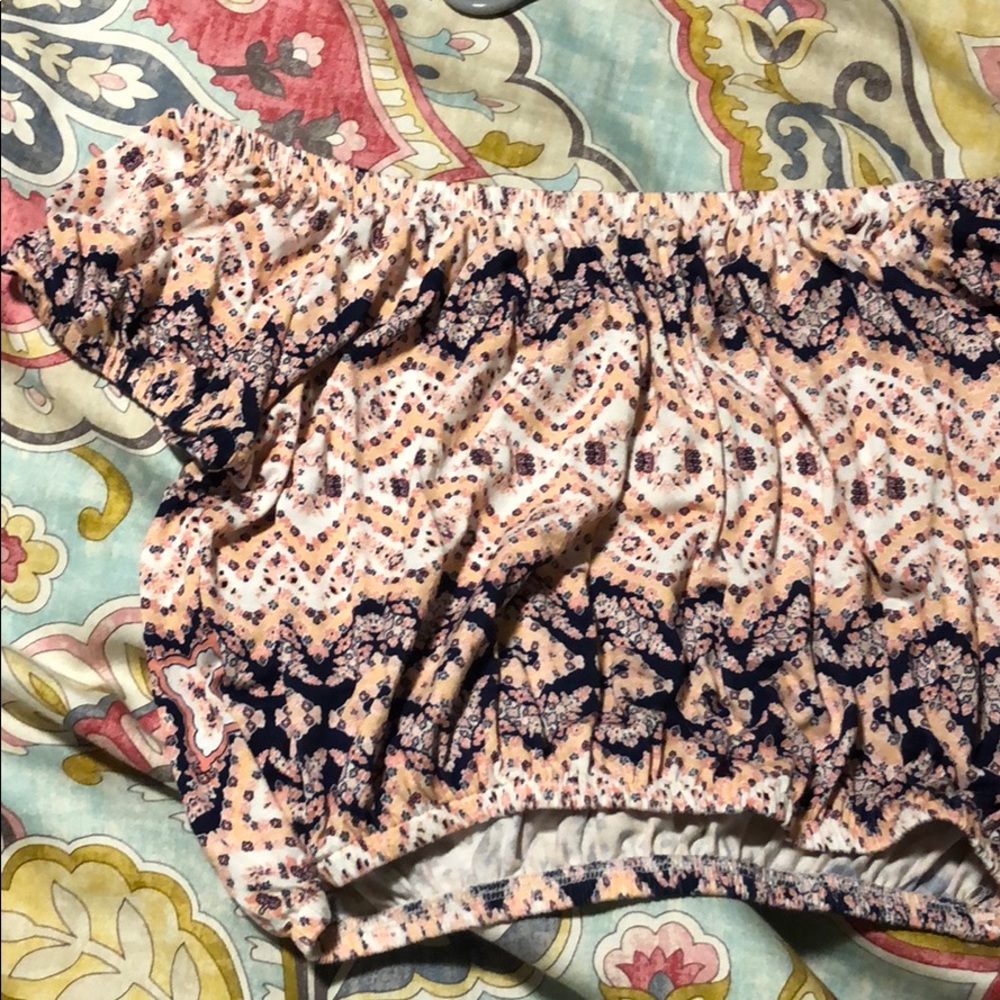 Off the shoulder crop top